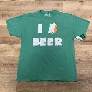 Wild Clover Mens I Love Beer T-Shirt Size XL Brand New St. Patrick's Day